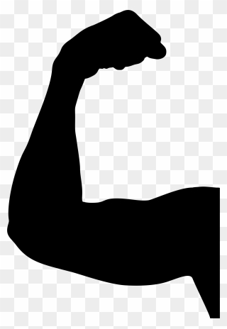 Biceps Finger Silhouette Clip Art Drawing - Biceps Png Transparent Png