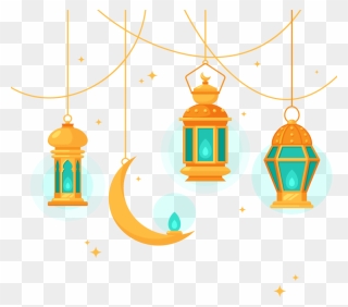 Chandelier Vector Png Free - Islamic Lantern Vector Png Clipart