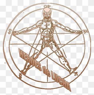 Man In A Pentagram Clipart
