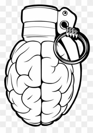 Transparent 4head Png - Brain Grenade Clipart