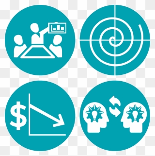 Icons Representing Phase Ii Services - Knowledge Transfer Icons Clipart