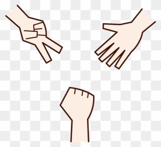 Illustration Of The Hand Of The Rock Paper Scissors Clipart