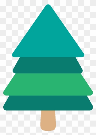 Evergreen Tree Emoji Clipart - Christmas Tree - Png Download