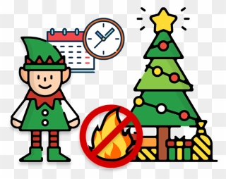 Christmas Tree Shop Evergreen Elf Alerts Out Of Water Clipart