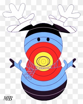 Christmas Archery Target Clipart