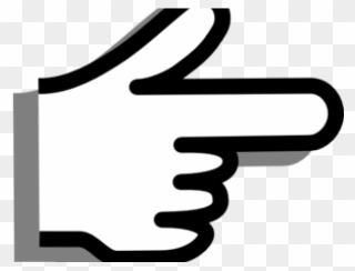 Hand Pointing Cartoon Png Clipart