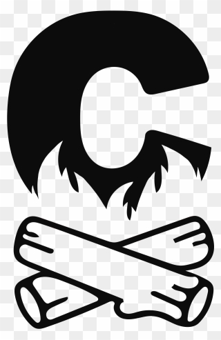 Camp Fire Clip Art Black And White - Png Download