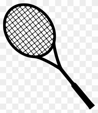 Badminton Drawing Bat - Transparent Background Tennis Racket Clipart - Png Download