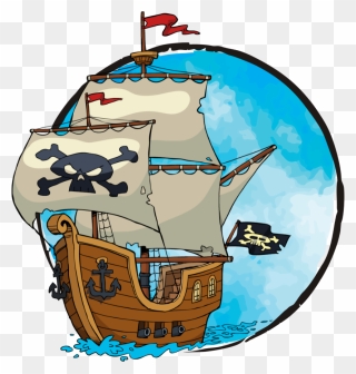 Pirate Ship Vector Clipart