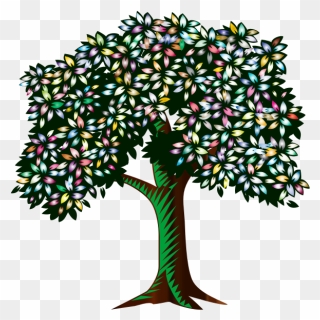 Many Leaves Are On A Tree Clipart