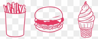 Transparent Burgers And Fries Clipart - Png Download