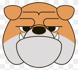 French Bulldog Cartoon Clip Art - Dog Face Cartoon Bulldog - Png Download