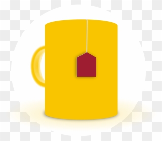 Mug Of Tea Svg Vector File, Vector Clip Art Svg File - Circle - Png Download