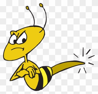 Angry, Bee, Arms, Upset, Crossed, Unhappy, Stinger - Stinging Bee Animated Gif Clipart