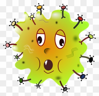 Bacteria - Disease Cartoon Clipart
