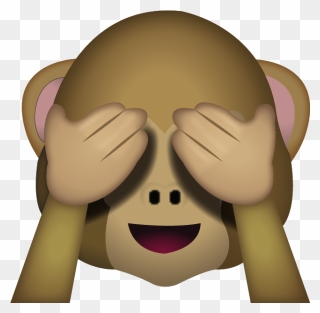 Image Result For See No Evil Monkey Emoji - Monkey Don T See Clipart