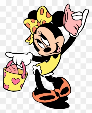 Transparent Mickey Mouse 1st Birthday Png - Minnie Mouse At The Beach Clipart
