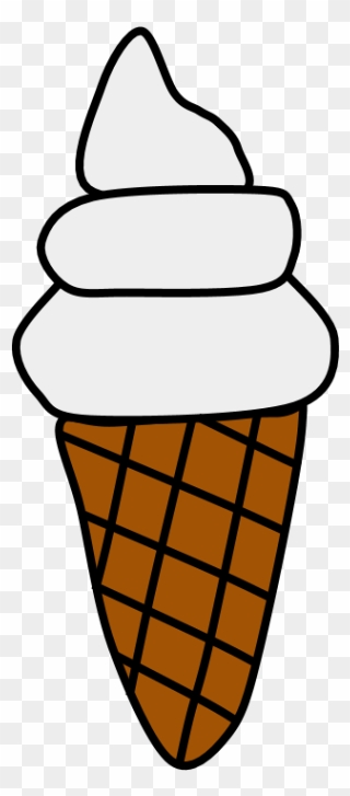 Vanilla Ice Cream, Cone, Waffle, Wafer - Vanilla Ice Cream Clipart - Png Download