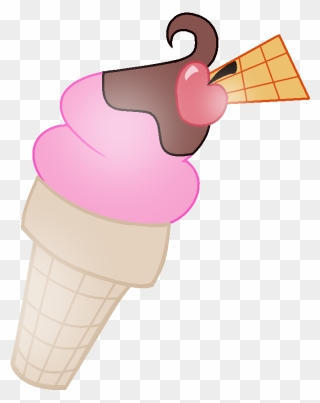 Rockcandycutie"s Sweet Sundae Cutiemark By Wishingwellbro - Ice Cream Cone Clipart
