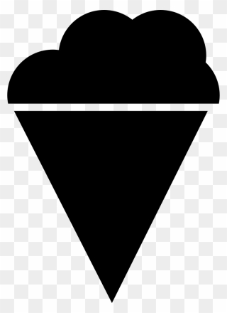 Ice Cream Cone - Heart Clipart