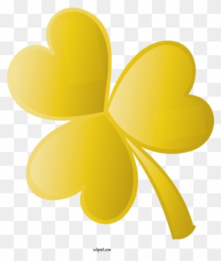 Transparent Holidays Yellow Leaf Symbol For Saint Patricks - Maidenhair Tree Clipart
