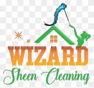 Wizard Sheen Cleaning - Graphic Design Clipart