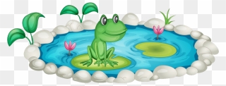 Animals Free Download Huge Freebie For - Pond With Frogs Clipart - Png Download