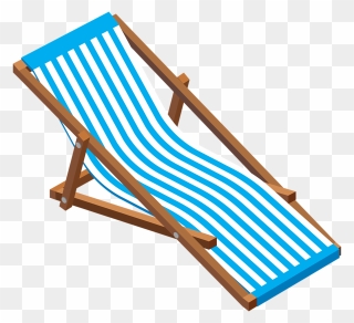 Chair Clip Beach Towel, Picture - Beach Lounge Chair Clipart - Png Download