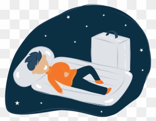 Illustration Of A Child On A Inflatable Toddler Bed Clipart