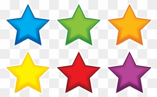 Colorful Stars Mini Accents - Transparent 5 5 Stars Clipart