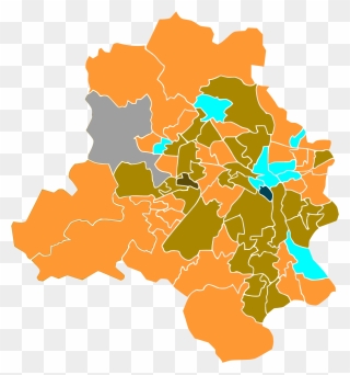 Delhi Election Result Map Clipart