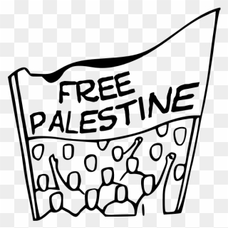 Free Palestine Banner Vector - Protest Clipart - Png Download