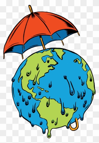 Climate Change Earth Sketch Clipart