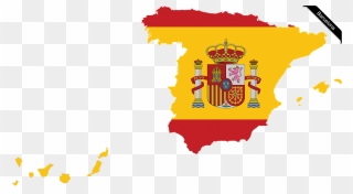 Spain Map Png - Spain Flag Map Clipart