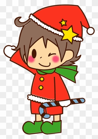 Boy Child Christmas Clipart - Cartoon - Png Download