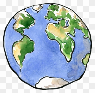 Drawing Planet Clip Art - Planet Earth Drawing Png Transparent Png