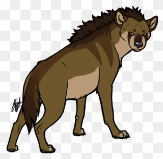 Hyena Silhouettes Transparent Background Clipart