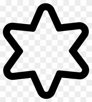Star Outline Png - 6 Point Star Outline Clipart