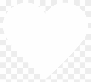 Heart Icon - White Heart Icon Vector Png Clipart