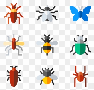 Insects Flat Icon Png Clipart