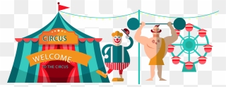 Clown Clipart Acrobat - Circus - Png Download
