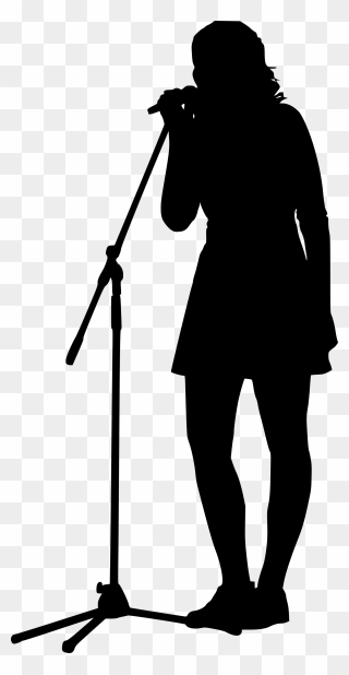 Microphone Silhouette Transparent Clipart