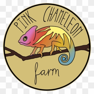 Pink Chameleon Farm Clipart
