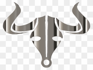 Polished Chrome Bull Icon No Background Clip Arts - Bull Logo No Background - Png Download