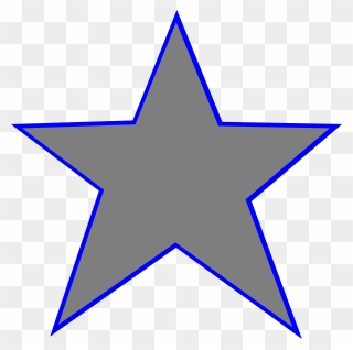 Silver Blue Star Clip Art - Sneetch Star - Png Download