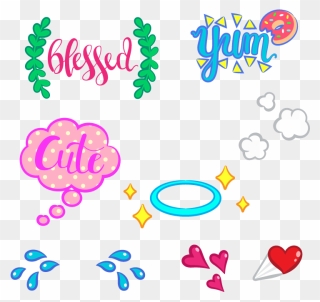 Mimicking Style Of Snapchat Stickers - Snapchat Stickers Png Clipart