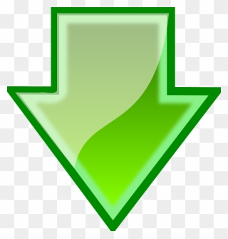 Free Vector Download Arrow Clip Art - Green Down Arrow Png Transparent Png