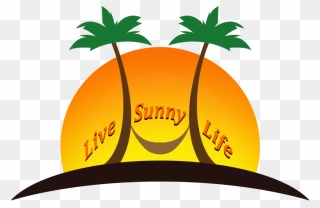 Live Sunny Life - Illustration Clipart