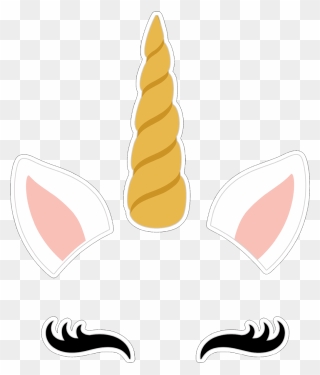 Printable Unicorn Horn And Ears Clipart