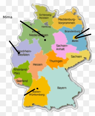German United States Map Clipart